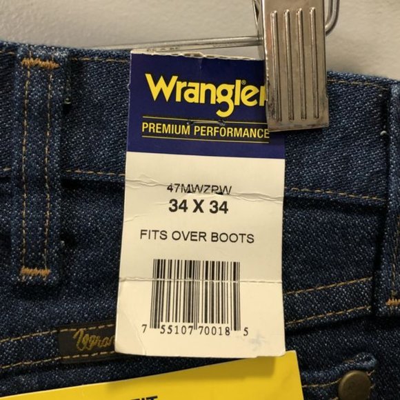 NWT - Wrangler Men's 47Mwz Premium Performance Cowboy Cut Regular Fit size 34x34 - Picture 7 of 7